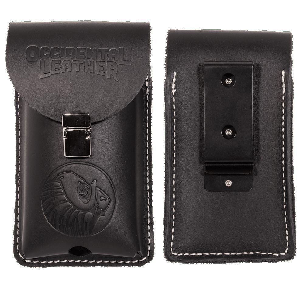 Occidental Leather Clip-On XL Leather Phone Holster Black, large image number 2