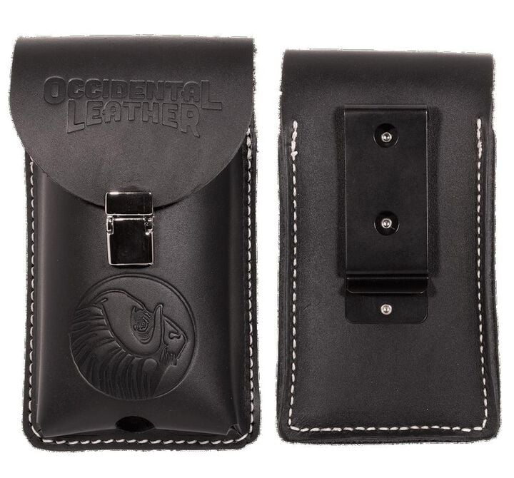 Occidental Leather Clip-On XL Leather Phone Holster Black, large image number 1