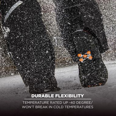 Ergodyne Trex 6310 Adjustable Slip On Ice Cleats Medium Black