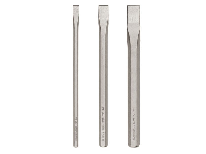 Tekton Long Cold Chisel Set, 3 Pieces (1/2, 3/4, 1 Inch)