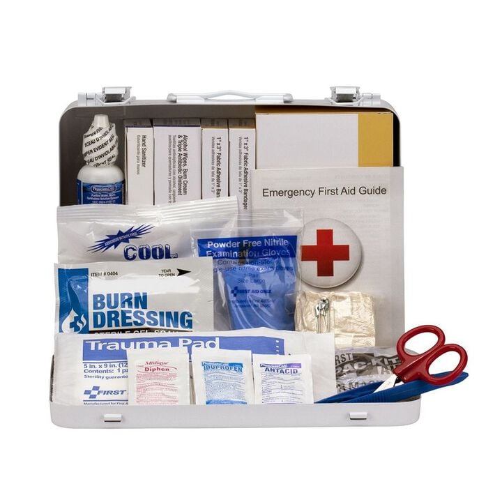 First Aid Only First Aid Kit 25 Person Heavy Duty Metal Portable, large image number 1
