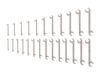 Tekton Angle Head Open End Wrench Set, 25-Piece (1/4-3/4 Inch, 6-19 mm), small image number 1