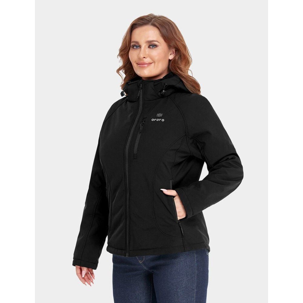 ORORO Womens Black Classic Heated Jacket Kit 3X WJC 31 0108 US