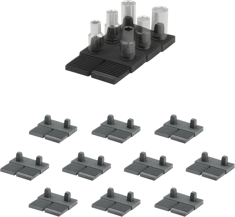 Stealthmounts 1/4 Inch TPE Drawer Hive Socket Holder, Black, 10 Pieces – DHSP-1/4-SK-10