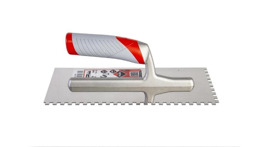 Rubi Tools Stainless Steel Notched Trowel 11 In. 1/4 In. x 1/4 In., large image number 1