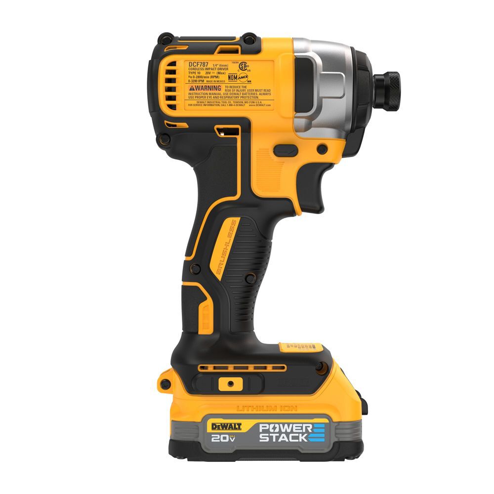 DEWALT 20V MAX XTREME Cordless Brushless 1/4 Inch Impact Driver & Elite Series 100pc Drill Driver Set, large image number 8