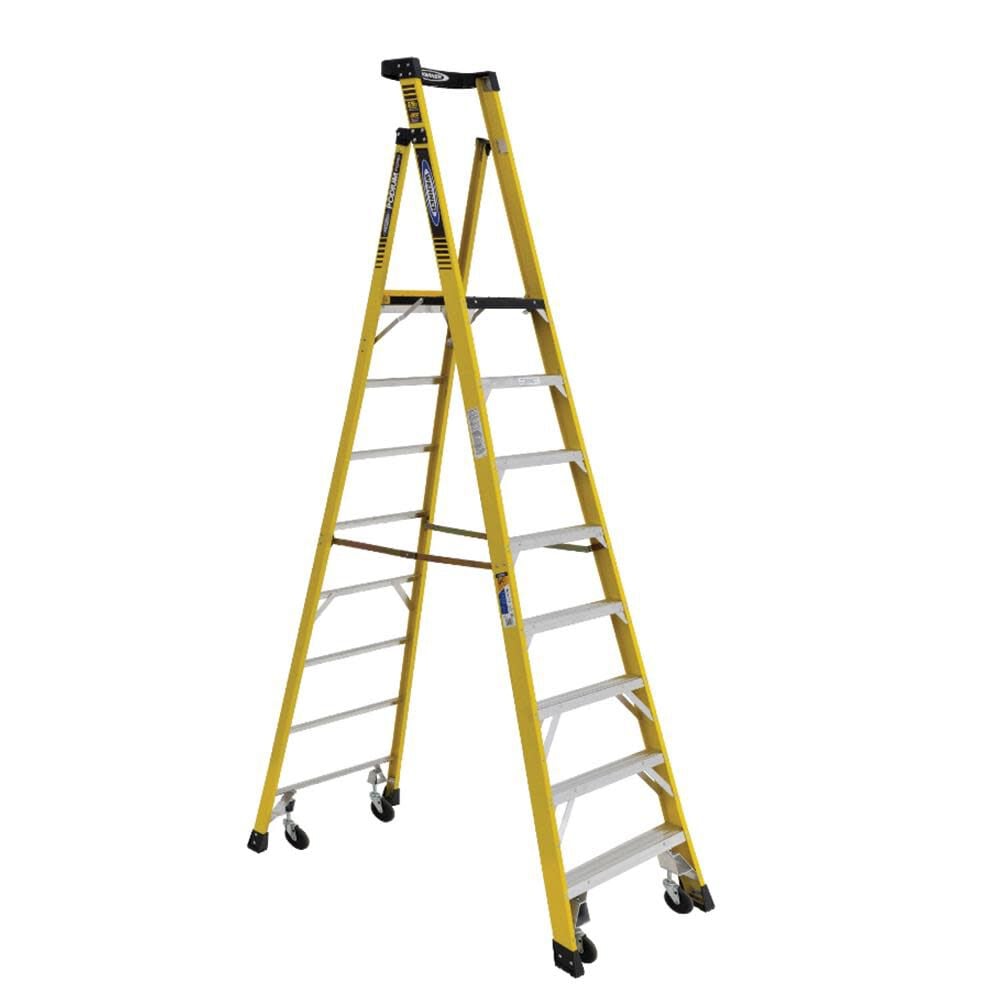 Werner Podium 8-ft Fiberglass 375-lb Type IAA Platform Ladder - PD7308-4C