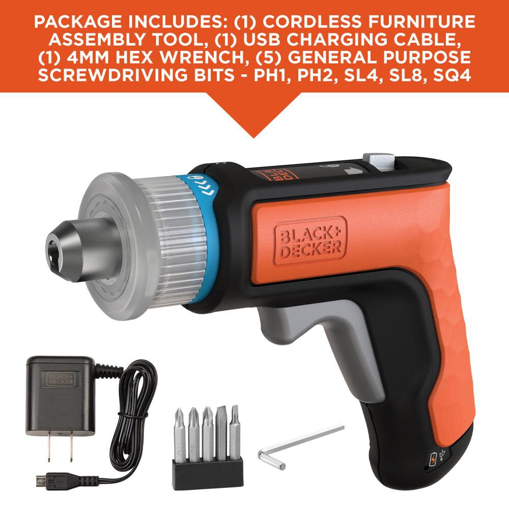 Black and Decker 4V Furniture Assembly Tool, large image number 3