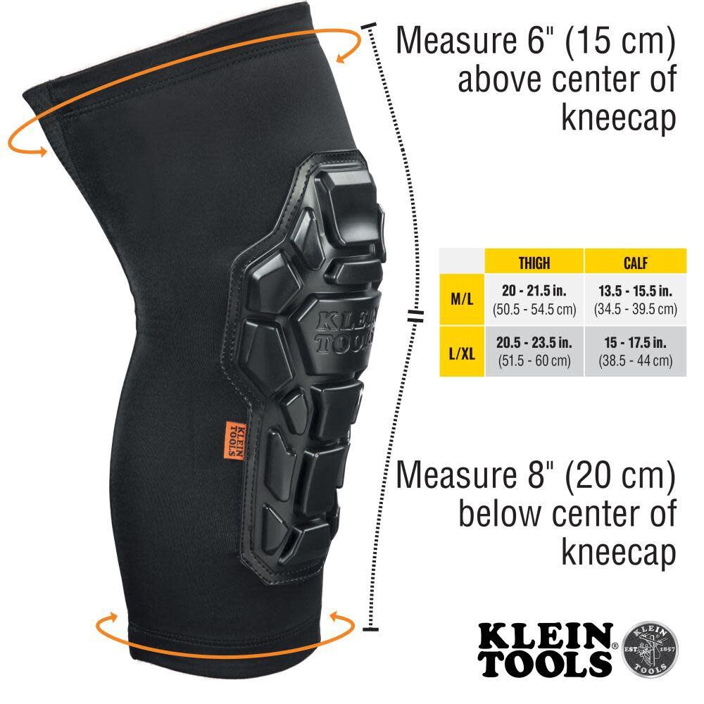 Klein Tools Heavy Duty Knee Pad Sleeves L/XL, large image number 3