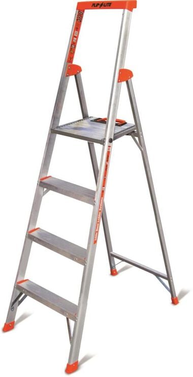 Little Giant Safety Flip-N-Lite Model 6 Aluminum 300 lb Type-1A Step Ladder