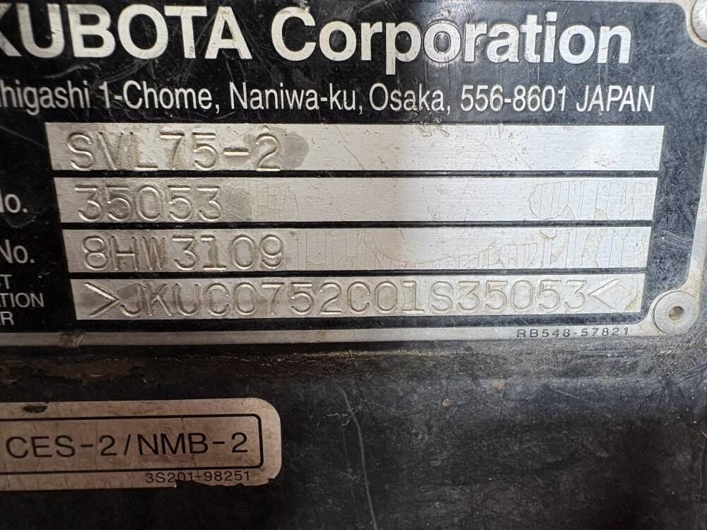 Kubota SVL75-2HC Tracked Skid Steer Loader Used 2017, large image number 16