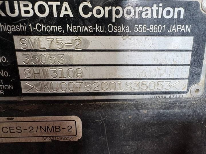 Kubota SVL75-2HC Tracked Skid Steer Loader Used 2017, large image number 15