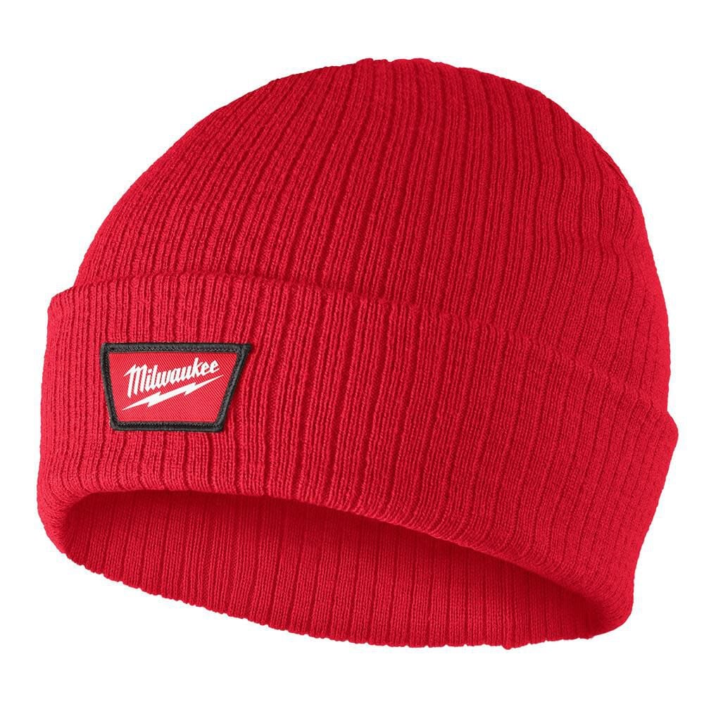 Milwaukee Rib-Knit Cuffed Beanie – Red – M750R