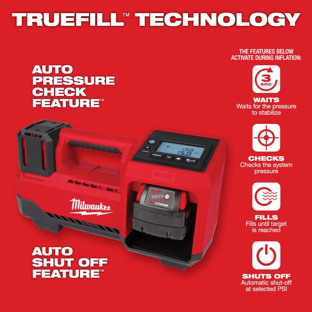 Milwaukee tools air inflator shop