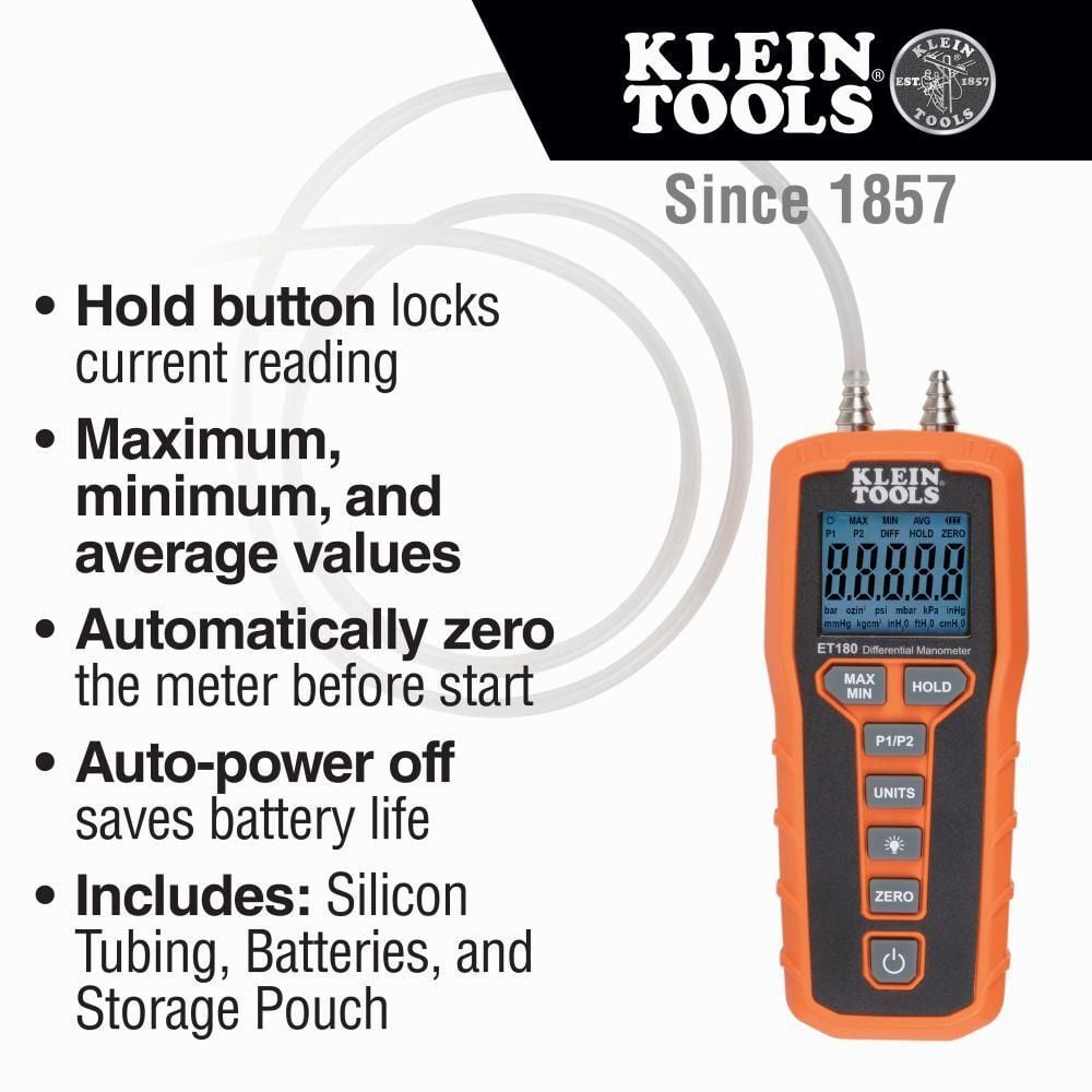 Klein Tools Digital Differential Manometer, large image number 3