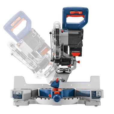 Bosch PROFACTOR 18V Surgeon Miter Saw Kit 7 1/4in Single Bevel Slide with CORE18V 8.0 Ah PROFACTOR Performance Battery, large image number 8