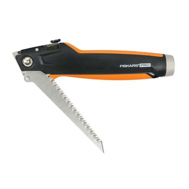 Fiskars Pro Drywaller's Utility Knife with Integrated Jab Saw, large image number 2