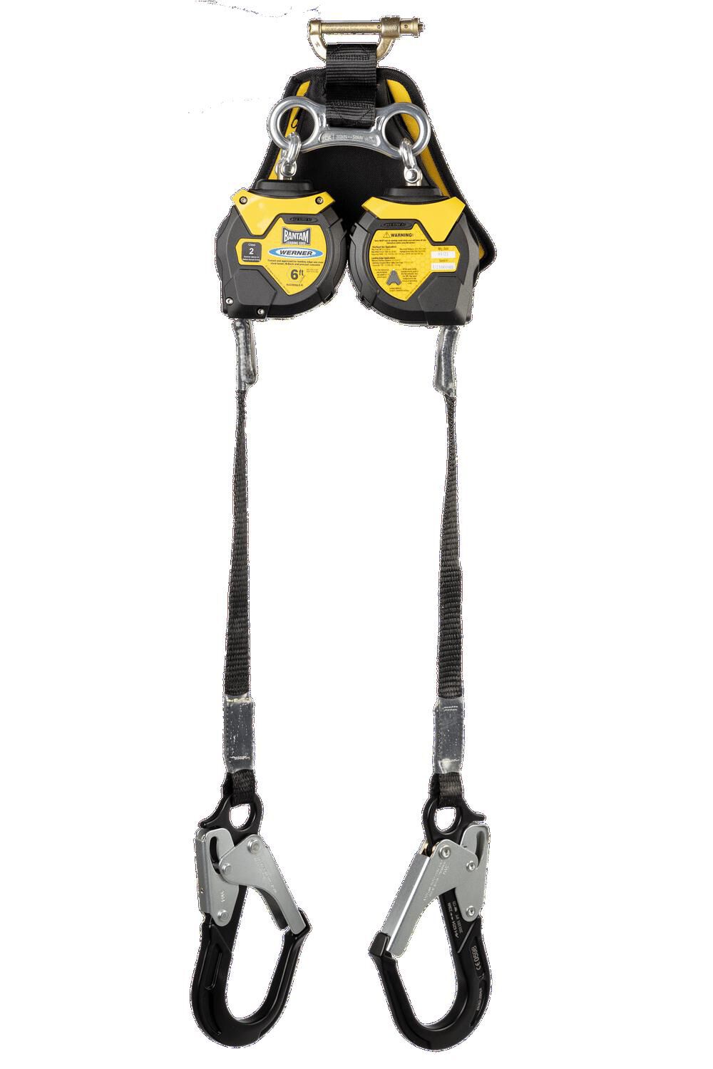 Werner Bantam 6' Twin Leg Leading Edge Self Retracting Lifeline with LE Al Rebar Hook, large image number 2