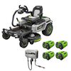 EGO POWER+ 42 Zero Turn Radius Lawn Mower Kit with e-STEER Technology with 4 x 12Ah Batteries & Charger, small