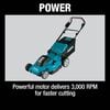 Makita 36V (18V X2) LXT 21in Lawn Mower Kit with 4 Batteries, small