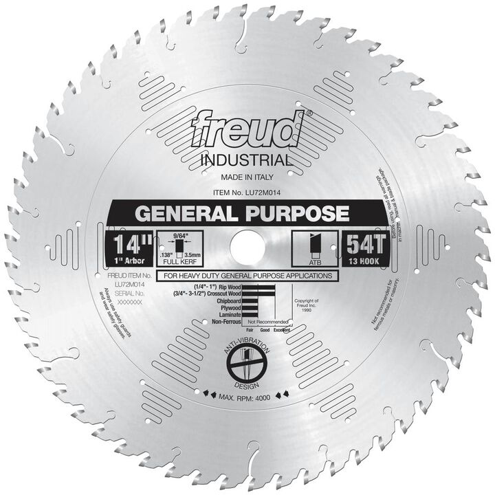 Freud 14in General Purpose Blade, large image number 1