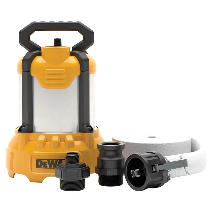 DEWALT 3/4 HP Aluminum Submersible Utility Pump with Hose Kit, large image number 7