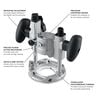 Bosch Colt 1.25 HP (Max) Variable-Speed Palm Router Combination Kit, small image number 2