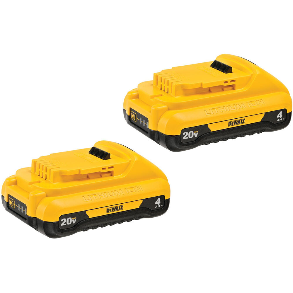 DEWALT 20V MAX 20V 4Ah Lithium Ion Power Tool Battery Pack with Fuel Indicator (2 Pack), large image number 1