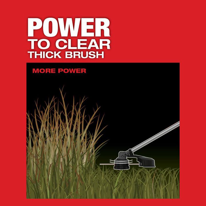 Milwaukee M18 FUEL QUIK-LOK String Trimmer Kit & Brush Cutter Attachment Bundle, large image number 3