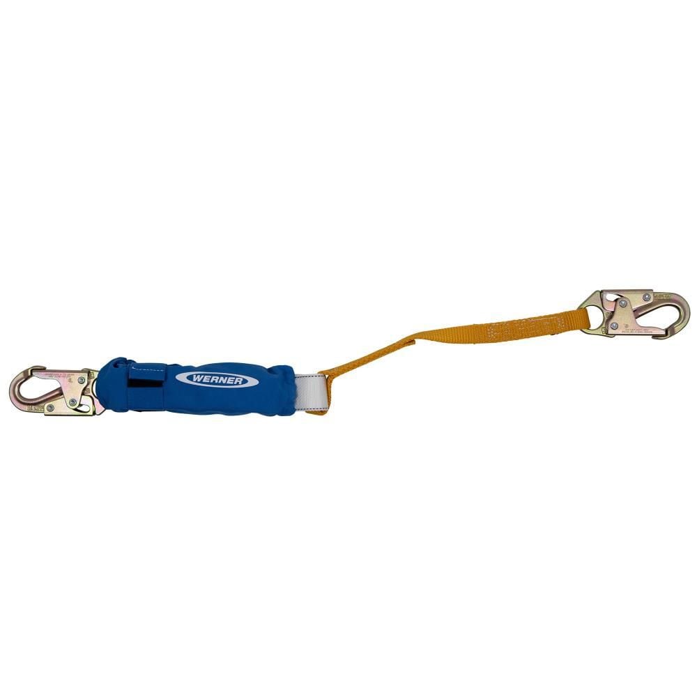 Werner 3ft DeCoil Lanyard (DCELL Shock Pack 1in Web Snap Hook), large image number 2
