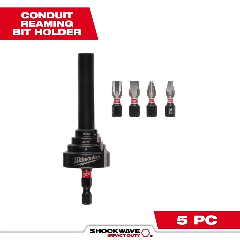Milwaukee SHOCKWAVE Conduit Reaming Bit Holder, large image number 1