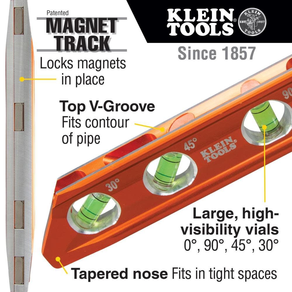 Klein Tools Accu-Bend 4 Vial Level REM, large image number 2