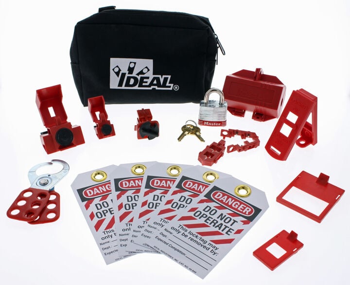 Ideal Industries Basic Lockout/Tagout Kit 15-Piece