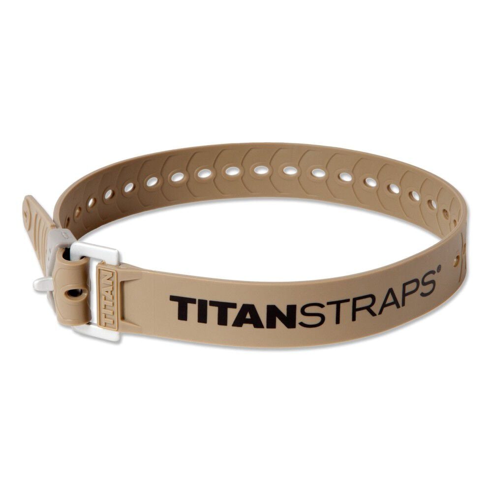 Titan Straps 25 Inch Tan Polymer 70 Lbs Utility Strap with Aluminum Buckle – TSI-0125-TAN