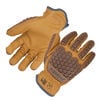 Ergodyne 713 Goatskin Leather Cut-Resistant Impact Gloves 2XL Brown, small image number 1