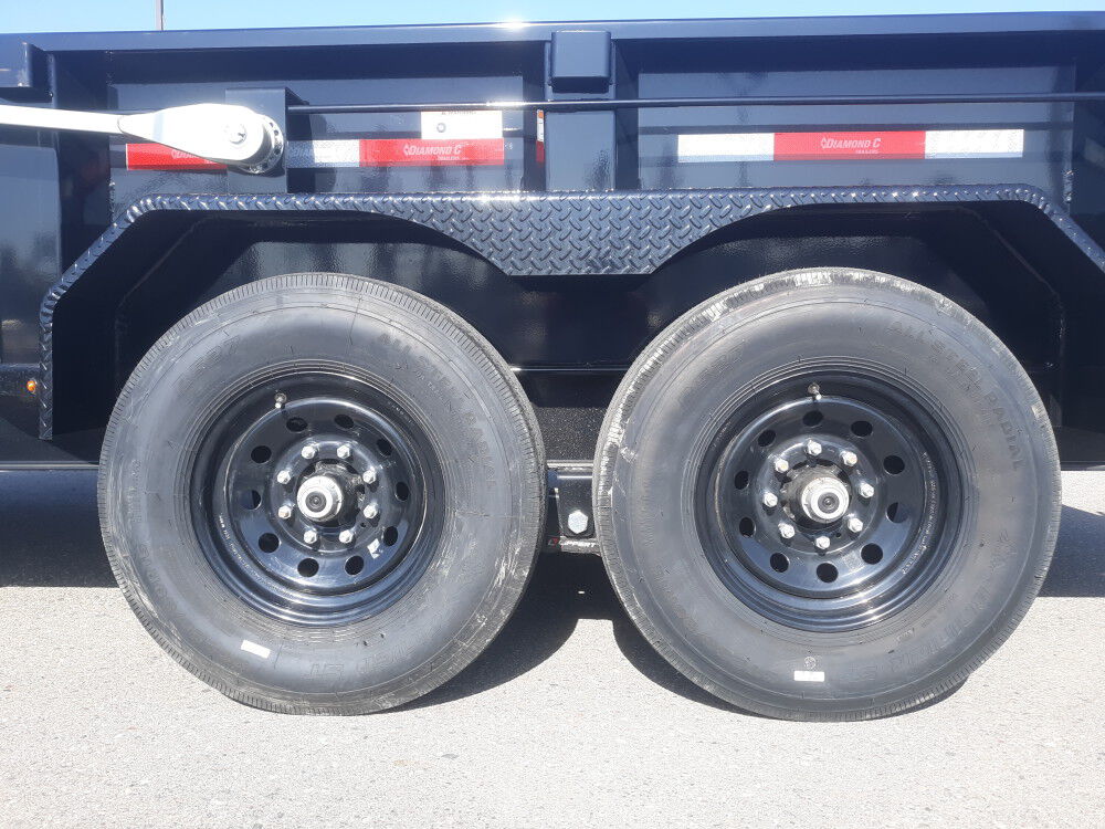 Diamond C 14 Ft. x 82 Inch Heavy Duty Low Profile Telescopic Dump Trailer, large image number 12