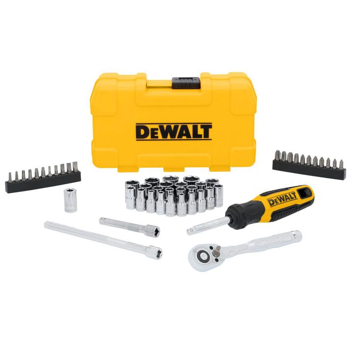 DEWALT 1/4 Inch Drive Mechanics Tool Set 50 Pieces, large image number 1