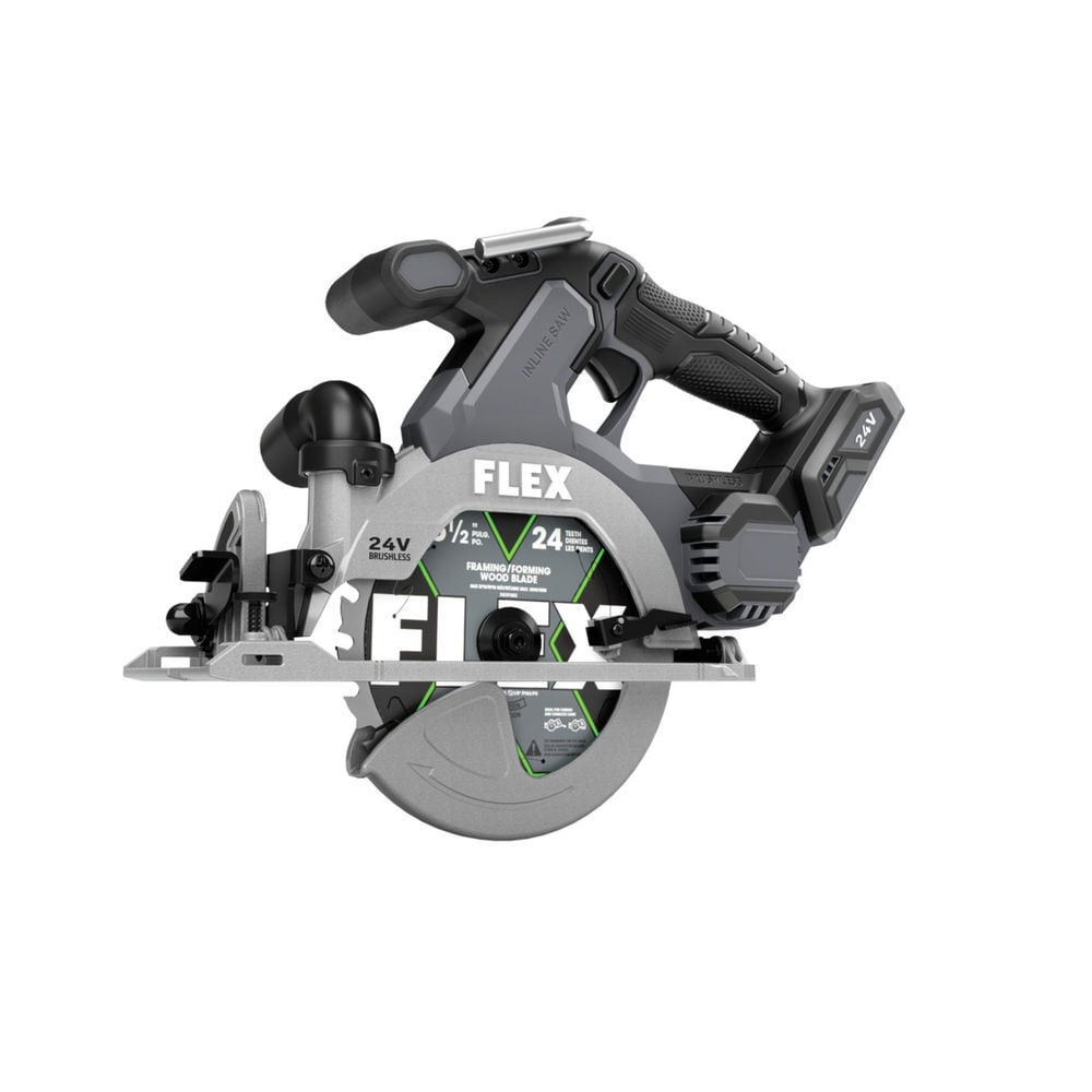 FLEX 24V Circular Saw In Line 6 1/2in (Bare Tool), large image number 3