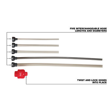 Milwaukee AIR-TIP Long Reach Flexible Micro Hose Set, large image number 4