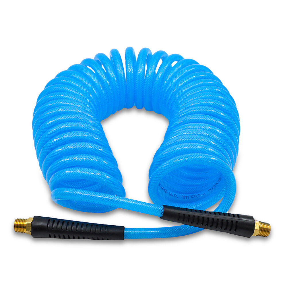 BluBird 1/4 Inch x 15 Ft Braided Polyurethane Recoil Air Hose, large image number 2