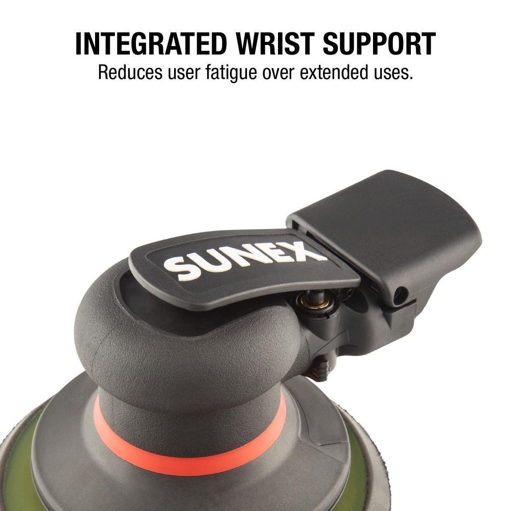 Sunex 3/16 Inch 11000 RPM One-Handed Speed Control Orbital Palm Sander, large image number 4
