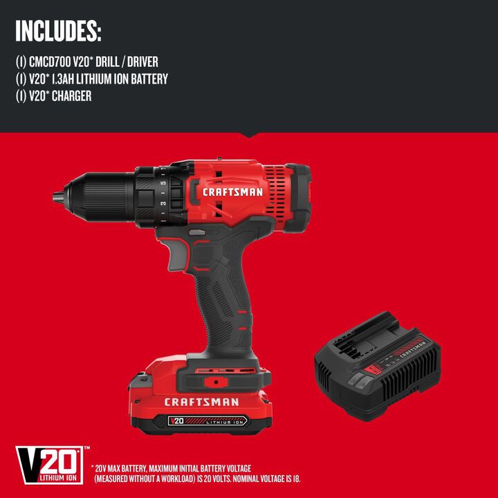 CRAFTSMAN 4 Tool Combo Kit With Two 2Ah Batteries and Charger, large image number 10