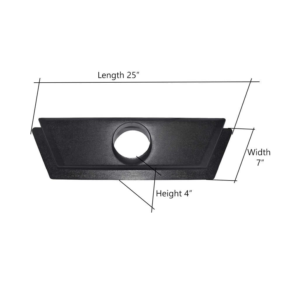Big Horn 24 Inch ABS Black Floor Sweep with 4 Inch Port, large image number 6