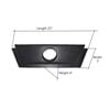 Big Horn 24 Inch ABS Black Floor Sweep with 4 Inch Port, small image number 6