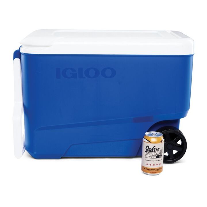 Igloo Wheelie Cool 38 Hard Cooler Majestic Blue 38qt, large image number 4
