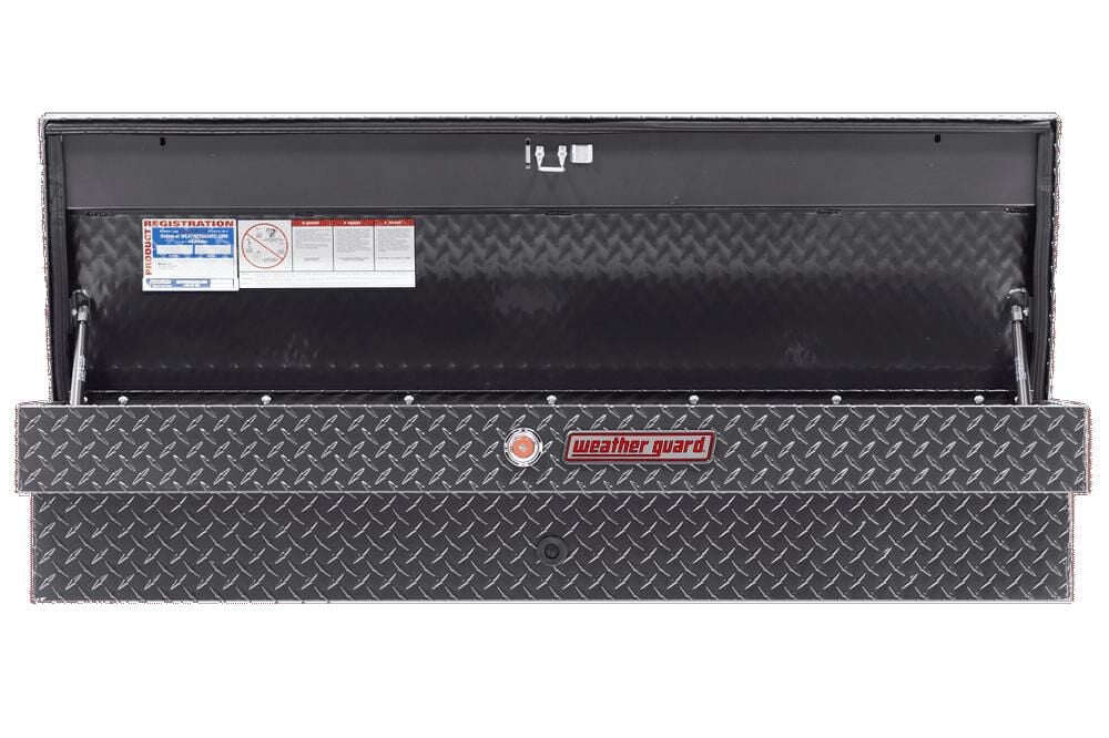 Weather Guard 56in Lo-Side Truck Tool Box Aluminum Gunmetal Gray, large image number 2