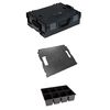 L-BOXX Model Numebr 136 Black Tool Box, Lid Insert, and Small Parts Insert Bundle, small image number 1