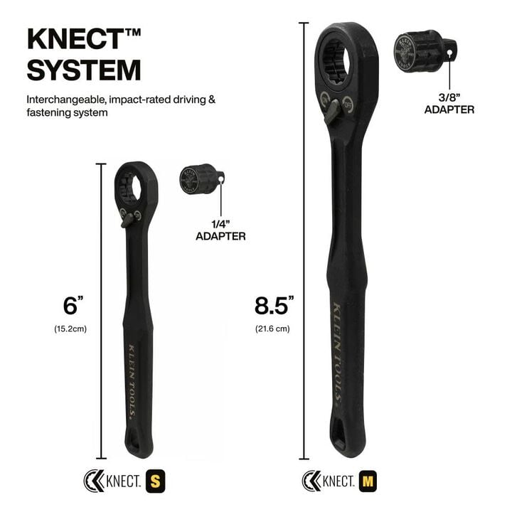 Klein Tools KNECT Socket Wrench Adapter Set, large image number 4