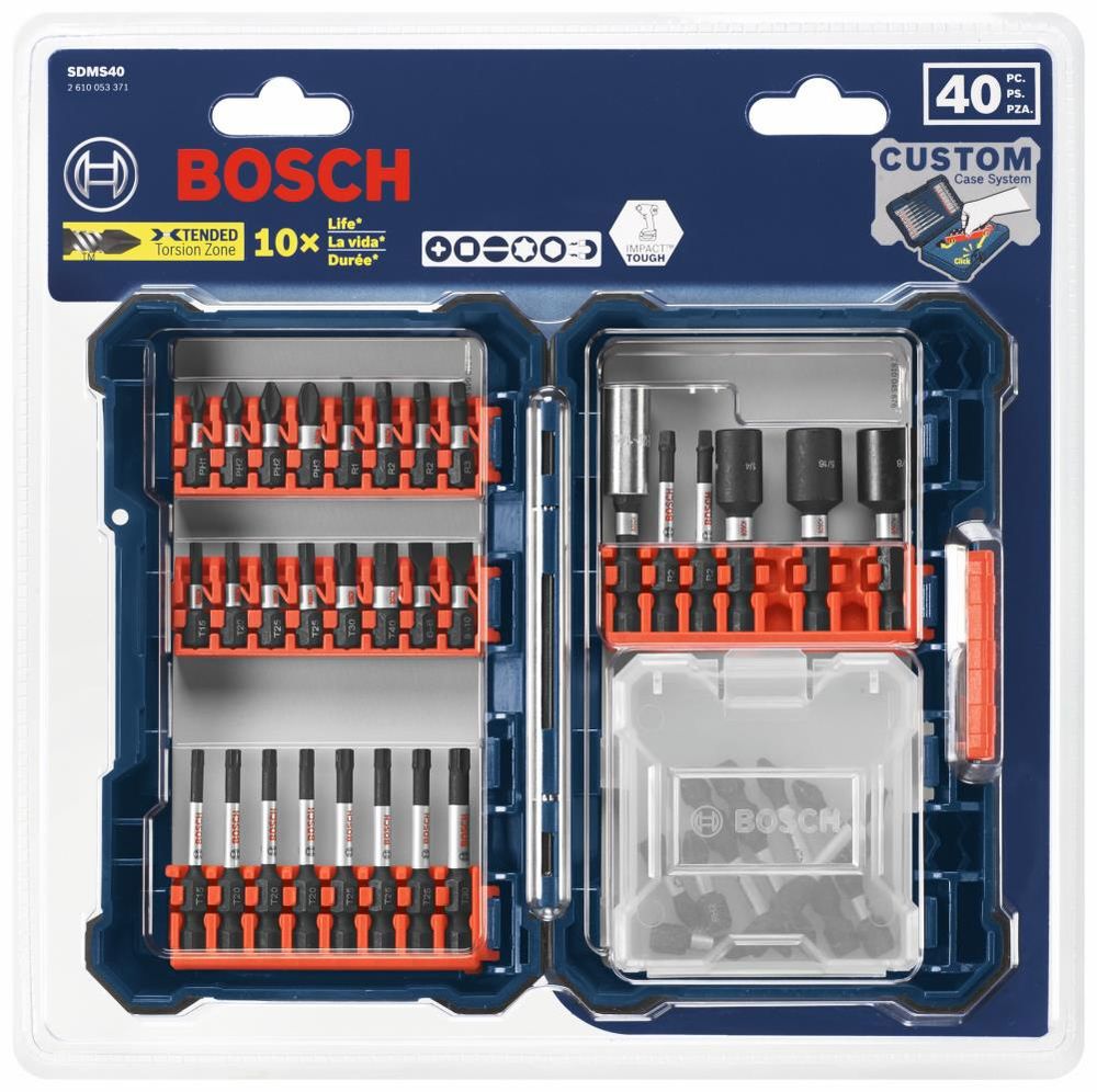 Bosch 40 pc. Impact Tough Screwdriving Custom Case System Set, large image number 2