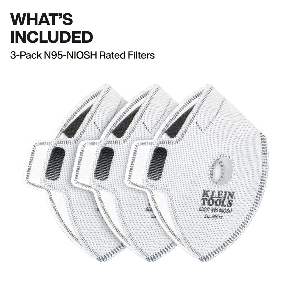 Klein Tools N95 Replacement Filters 3 Pack, large image number 2